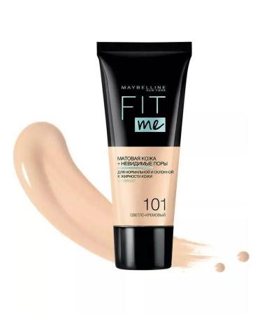 Maybelline New York Fit me tonal cream matting 101 light cream - Buy Online on GoSupps.com