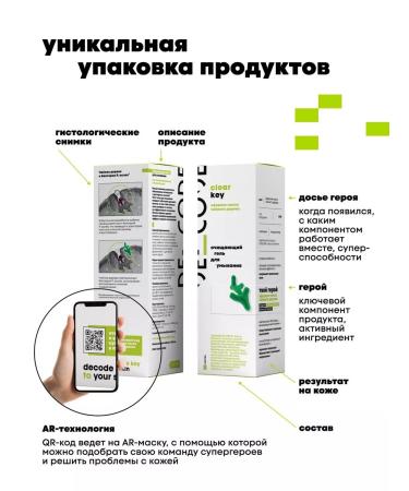 DECODE Gel for washing the face from acne and inflammation - Buy Online on GoSupps.com