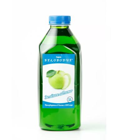 Belovodye Syrup green apple (for cocktails and drinks) 1 liter