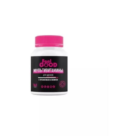 FeelGood Multivitamins for puppies with prebiotic and lysine 140 tab