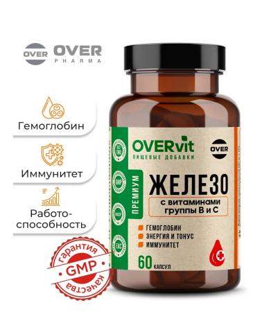 OVER Iron with vitamins of group B and C 60 capsules