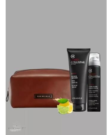Collistar Set Umo shower gel+shaving foam+cosmetic bag
