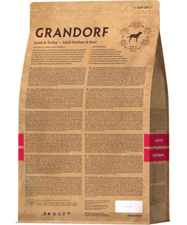 Grandorf Dry feed for medium and large dogs 10 kg - Buy Online on GoSupps.com