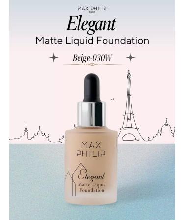 Max Philip Elegant Matte Liquid Foundation Tonal Cream