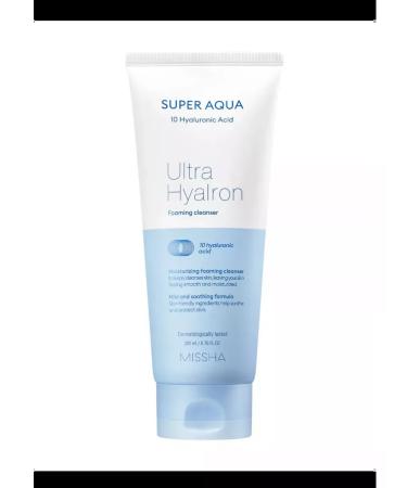 Mishsha Super Aqua Ultra Hyalron Foam for washing and removing makeup