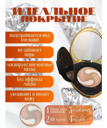 GT MARKET The tonal base of the cream-kushon 4 in 1 in gift packaging - Buy Online on GoSupps.com