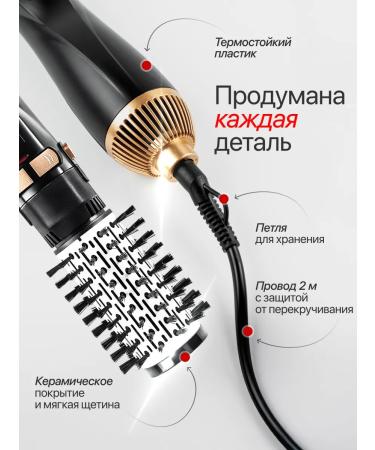 BONWERK Hairbrush flag spinning powerful styler with nozzles - Buy Online on GoSupps.com