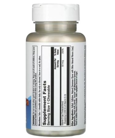 KAL Vitamin D-3 D-3 2000 IU Sugarless 50mkg term 07.2025 - Buy Online on GoSupps.com