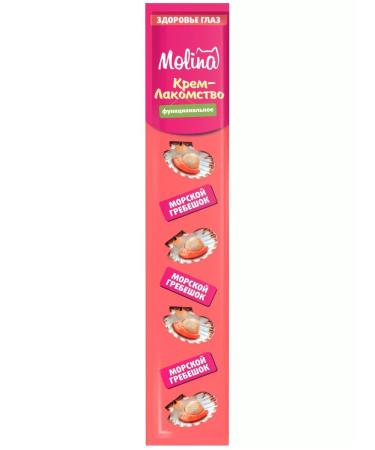 MOLINA Cream-stall for cats and kittens with a sea scallop 48 g - Buy Online on GoSupps.com