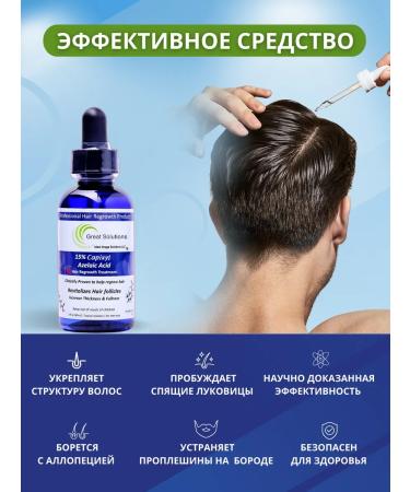 Great Solutions Lotion for hair growth and beard 15% - Buy Online on GoSupps.com