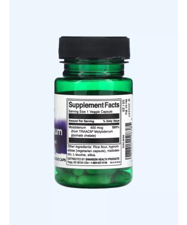 Swanson Molybdenum molybdenum 400 mcg 60 capsules - Buy Online on GoSupps.com