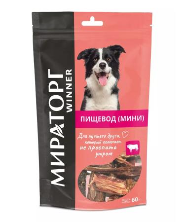 Miratorg A treat for dogs esophagus (mini) beef 60g - Buy Online on GoSupps.com