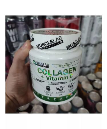 MuscleLab Collagen with vitamin C Collagen + Vitamin C 25 servings - Buy Online on GoSupps.com