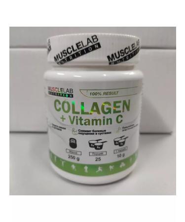 MuscleLab Collagen with vitamin C Collagen + Vitamin C 25 servings - Buy Online on GoSupps.com