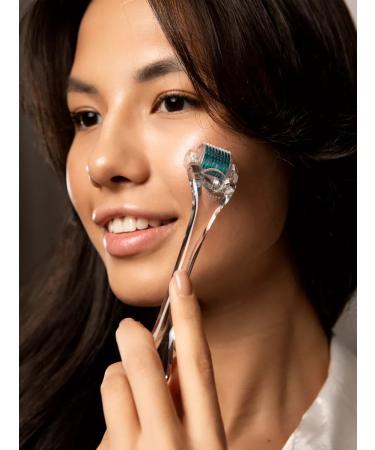 SKIN BEAUTY Mesoroller for the face of hair and body from wrinkles dermaroller 0.3mm - Buy Online on GoSupps.com