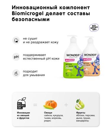 Wonder Lab Children's liquid soap for babies with a dispenser - Buy Online on GoSupps.com