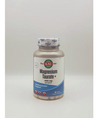 KAL Magnesium Taurat 400 mg Magnesium Taurate 90 capsules - Buy Online on GoSupps.com