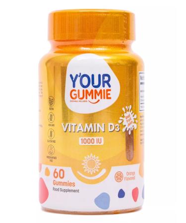 YOUR GUMMIE Vitamin D3. 1000 IU. 60 pcs. T rkiye - Buy Online on GoSupps.com