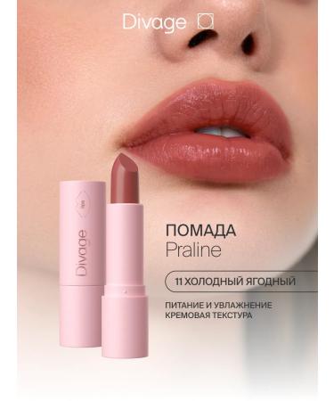DIVAGE Lipstick for lips cream praline tone 11 cold berry