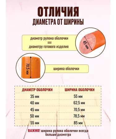 Meatrich Collagen shell for sausage 45 mm - Buy Online on GoSupps.com