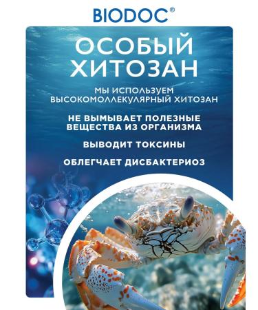 BIODOC Bad chitosan for cleansing the body with vitamin C 60 pcs - Buy Online on GoSupps.com