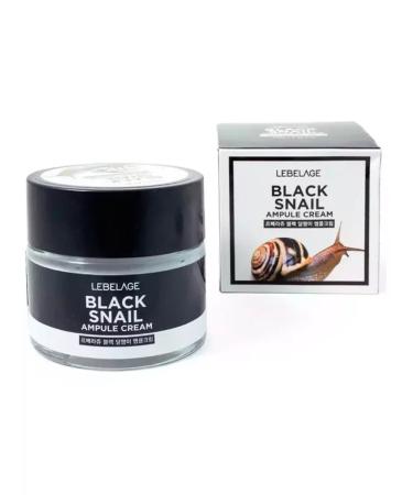 Lebelage Black Snail ampule ampulus street face cream 70ml - Buy Online on GoSupps.com
