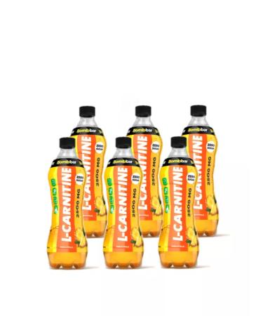 BombBar 6pcs L-carnitine 500ml orange drink