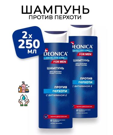 EVERYTHING WILL BE Cleaner Hair shampoo men's set of dandruff - 2x380 ml