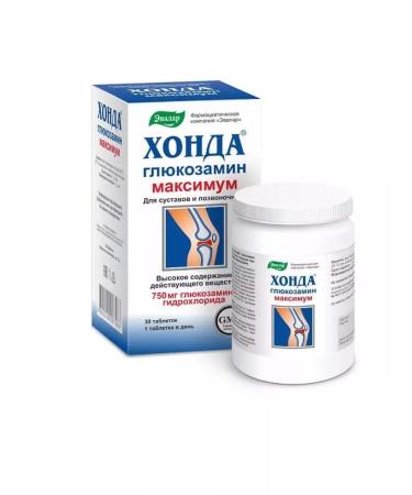 Evalar Honda glucosamine maximum 30 tab. 2 units - Buy Online on GoSupps.com