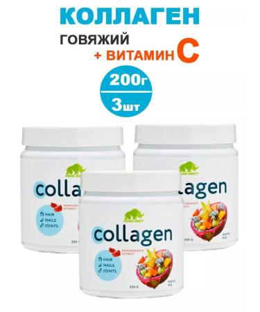 PRIMEBAR Collagen with taste exotic mix 200 gracious powder - 3 units