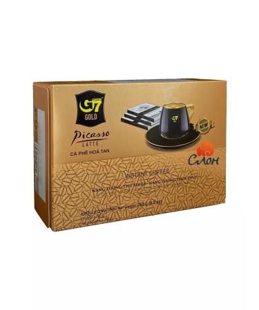 Trung Nguyen G7 Gold Vietnamese soluble coffee Picasso Latte (14 pcs 18g) - Buy Online on GoSupps.com