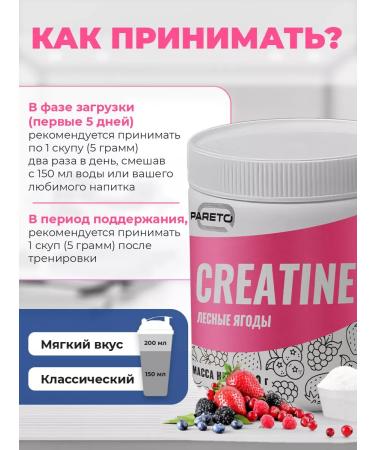 Pareto Creatine without sugar 150 grams forest berries - Buy Online on GoSupps.com