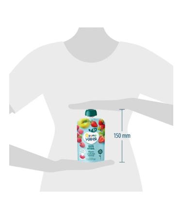 Mashed potatoes for kids Dessert from apples strawberries and raspberries 90g (12 pcs) - Buy Online on GoSupps.com