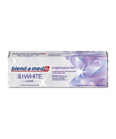 Blendamed Toothpaste 3D White Luxe cool mint 4x75ml - Buy Online on GoSupps.com