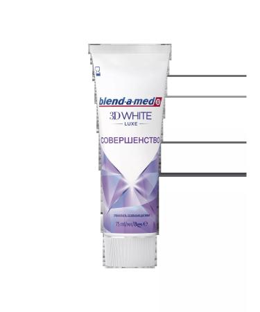 Blendamed Toothpaste 3D White Luxe cool mint 4x75ml - Buy Online on GoSupps.com