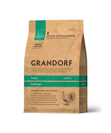 Grandorf Dry food for dogs of large breeds with turkey - 3 kg - Buy Online on GoSupps.com