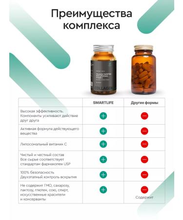 SmartLife Sea collagen with vitamin C for joints and ligaments 3pcs - Buy Online on GoSupps.com