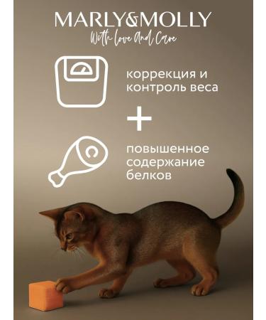 Marly&Molly Dry food for cats sterilized turkey 400g - Buy Online on GoSupps.com