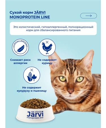 Jarvi elaman Dry food for cats with sensitive digestion 1.5 kg - Buy Online on GoSupps.com