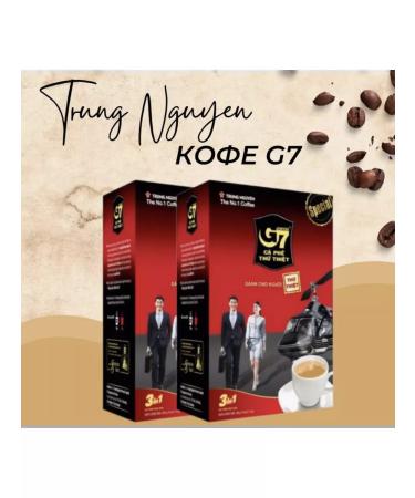 TRUNG NGUYEN Vietnamese soluble coffee G7 18pcs x 16g