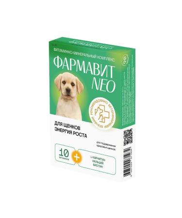 Farmavit NEO A complex of vitamins for puppies Growth Energy 2Us 90Tab - Buy Online on GoSupps.com