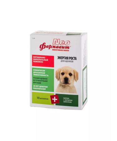 Farmavit NEO A complex of vitamins for puppies Growth Energy 2Us 90Tab - Buy Online on GoSupps.com