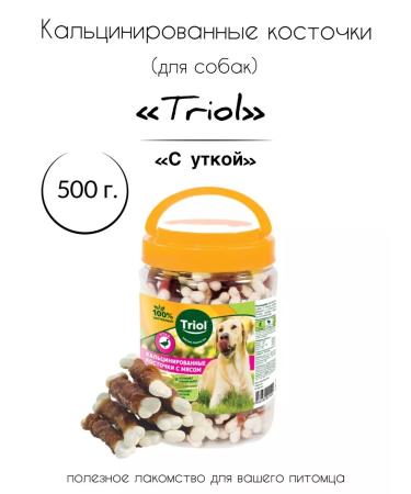 Triol Calcinated bones with a duck in a jar for dogs