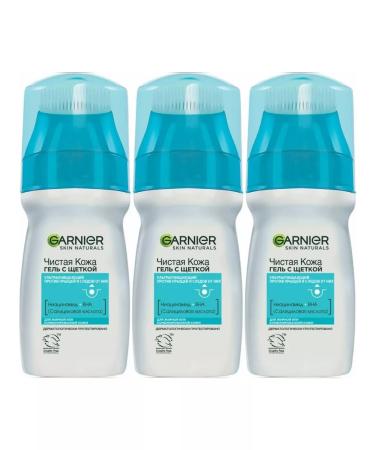 Garnier Skin Naturals brush gel pure skin 3 pcs 150 ml