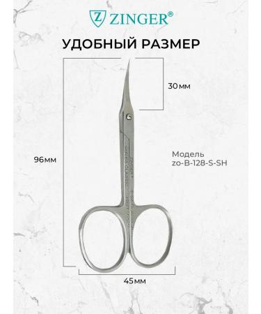 ZINGER Manicure scissors for cuticle and burrs - Buy Online on GoSupps.com