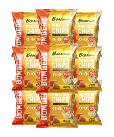 14pcs bombbar chipsy whole grains with taste delicate cheese50 g