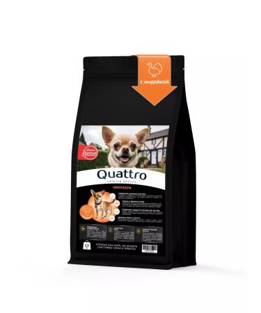 QUATTRO Dry food for dogs of the sushuahua breed with a turkey 2.5 kg