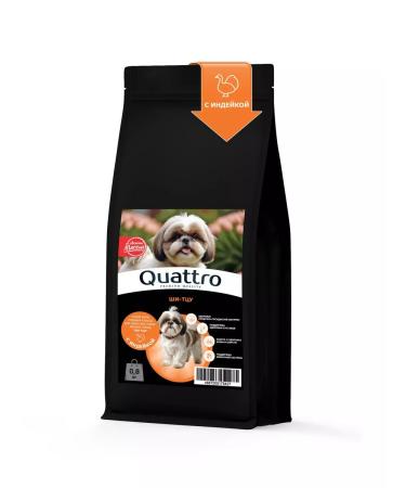 QUATTRO Dry feed for dogs shi-tzu with turkey 800 grams