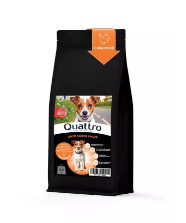 QUATTRO Dog food for dogs Jack Russell Terrier turkey 800 g