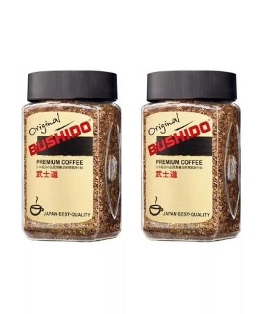 Coffee soluble sublimated Bushido Original 2 x 100g - Buy Online on GoSupps.com
